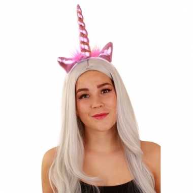 Eenhoorn diadeem roze dames carnavalskleding den bosch