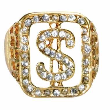 Gangster gouden ring diamanten carnavalskleding Bosch