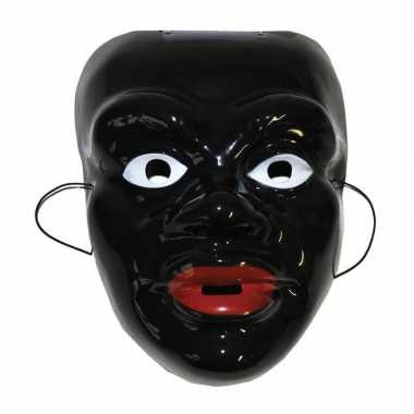 Gezichtsmasker zwarte Piet carnavalskleding Den Bosch