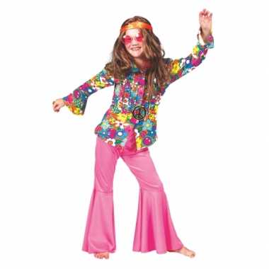 Kinder hippie blouse bloemen carnavalskleding Den Bosch