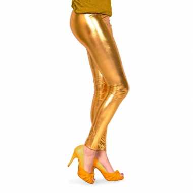 Metallic legging goud carnavalskleding Den Bosch