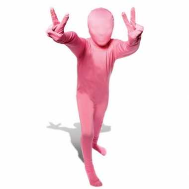 Originele kinder morphsuit roze carnavalskleding Den Bosch