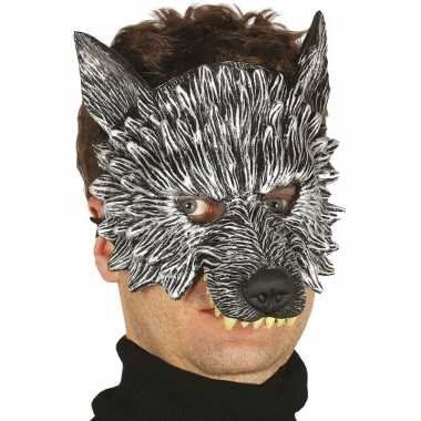 Wolf/wolven horror/halloween masker foam carnavalskleding den bosch