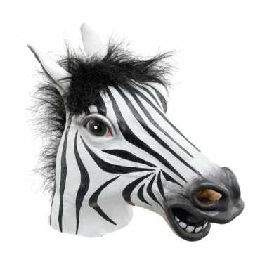 Zebra maskers volwassenen carnavalskleding Den Bosch