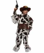 Carnaval cowboy carnavalskleding koeienprint kinderen