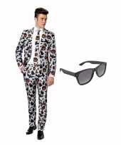 Carnavalscarnavalskleding halloween print heren carnavalskleding s gratis zonnebril