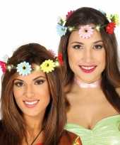 Carnavalskleding bloemen haarkrans verlichting dames