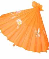 Carnavalskleding decoratie parasol china oranje 10089723