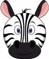 Carnavalskleding dieren masker zebra kids