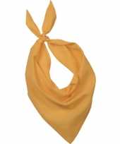 Carnavalskleding gele basic bandana hals zakdoeken sjaals shawls volwassenen
