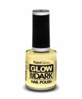 Carnavalskleding glow dark nagellak transparant
