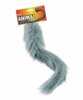 Carnavalskleding grijze staart lang