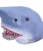 Carnavalskleding haai masker rubber