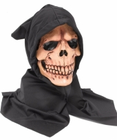Carnavalskleding halloween doodshoofd masker