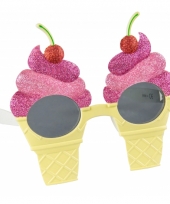 Carnavalskleding ijsjes bril