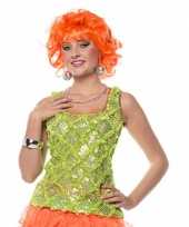 Carnavalskleding jaren hemd neon groen