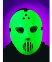 Carnavalskleding jason hockey masker glow the dark