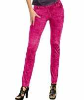 Carnavalskleding jeans legging roze