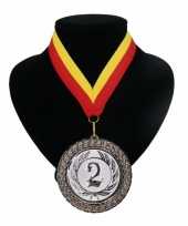 Carnavalskleding kampioensmedaille nr rood geel