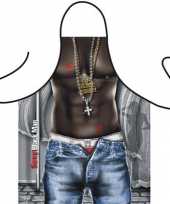 Carnavalskleding keukenschort donkere gangster