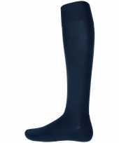 Carnavalskleding navy blauwe hoge sokken paar
