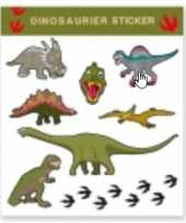 Carnavalskleding nep tatoeage stickers dinosaurus stuks