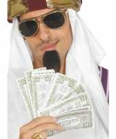 Carnavalskleding oliesjeik verkleedaccessoires nepgeld dollar 10132512