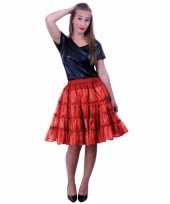 Carnavalskleding petticoats laags rood