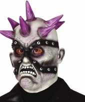 Carnavalskleding punk zombie horror halloween masker latex