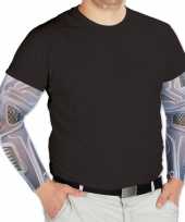 Carnavalskleding robot verkleed feest tattoosleeves volwassenen 10123590