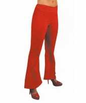 Carnavalskleding rode hippie dames broek