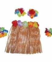 Carnavalskleding set stuks hawaii verkleedsetje meisjes