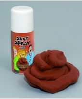 Carnavalskleding stinkende poep spray bruin ml