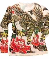 Carnavalskleding tattoo shirt vrouwen