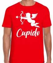 Carnavalskleding valentijn cadeau verkleed shirt rood cupido bedrukking heren 10181605