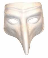 Carnavalskleding wit venetiaans comedy masker