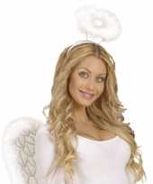 Carnavalskleding witte engelen halo diadeem