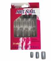 Carnavalskleding zilveren kuntnagels glittertjes