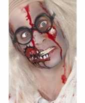 Carnavalskleding zombie set litteken bloed