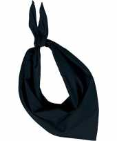 Carnavalskleding zwarte basic bandana hals zakdoeken sjaals shawls volwassenen