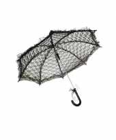 Carnavalskleding zwarte vinage paraplu
