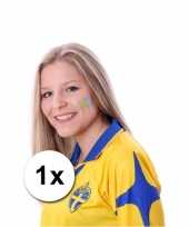 Carnavalskleding zweedse vlag tattoeage