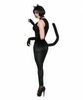 Catwoman katten poezen carnavalskleding legging zwart staart
