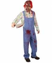 Halloween zombie carnavalskleding bloedspetters