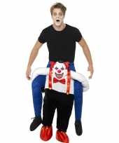 Ride on carnavalskleding horror clown volwassenen
