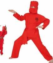 Rood ninja kinder carnavalskleding