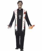 Zombiecarnavalskleding priester carnavalskleding